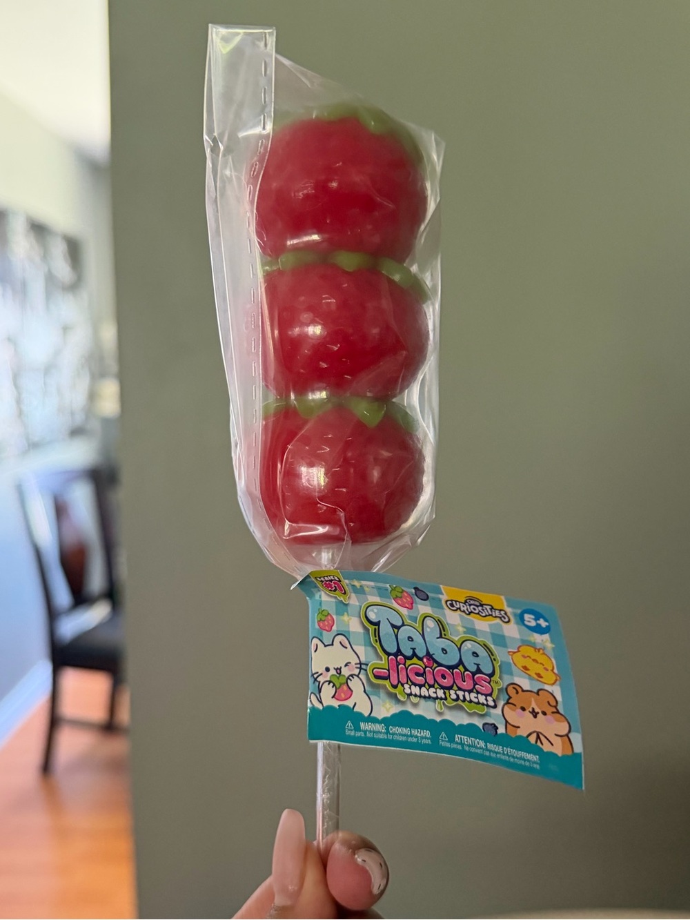 NEW RELEASE Taba-Licious Snack Strawberry Sticks Viral Squishy Fidget Toy